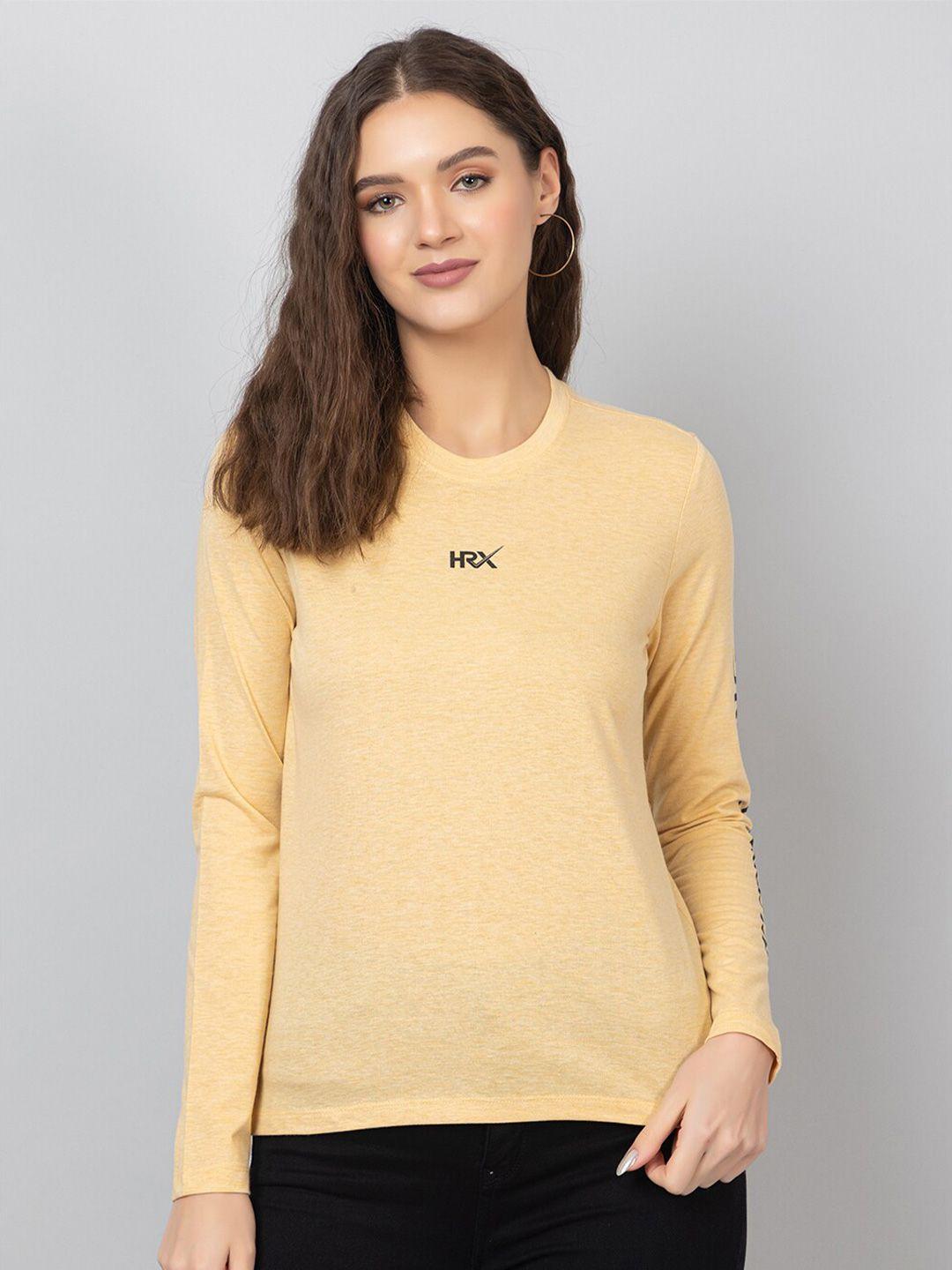 hrx-by-hrithik-roshan-women-typography-printed-round-neck-t-shirt