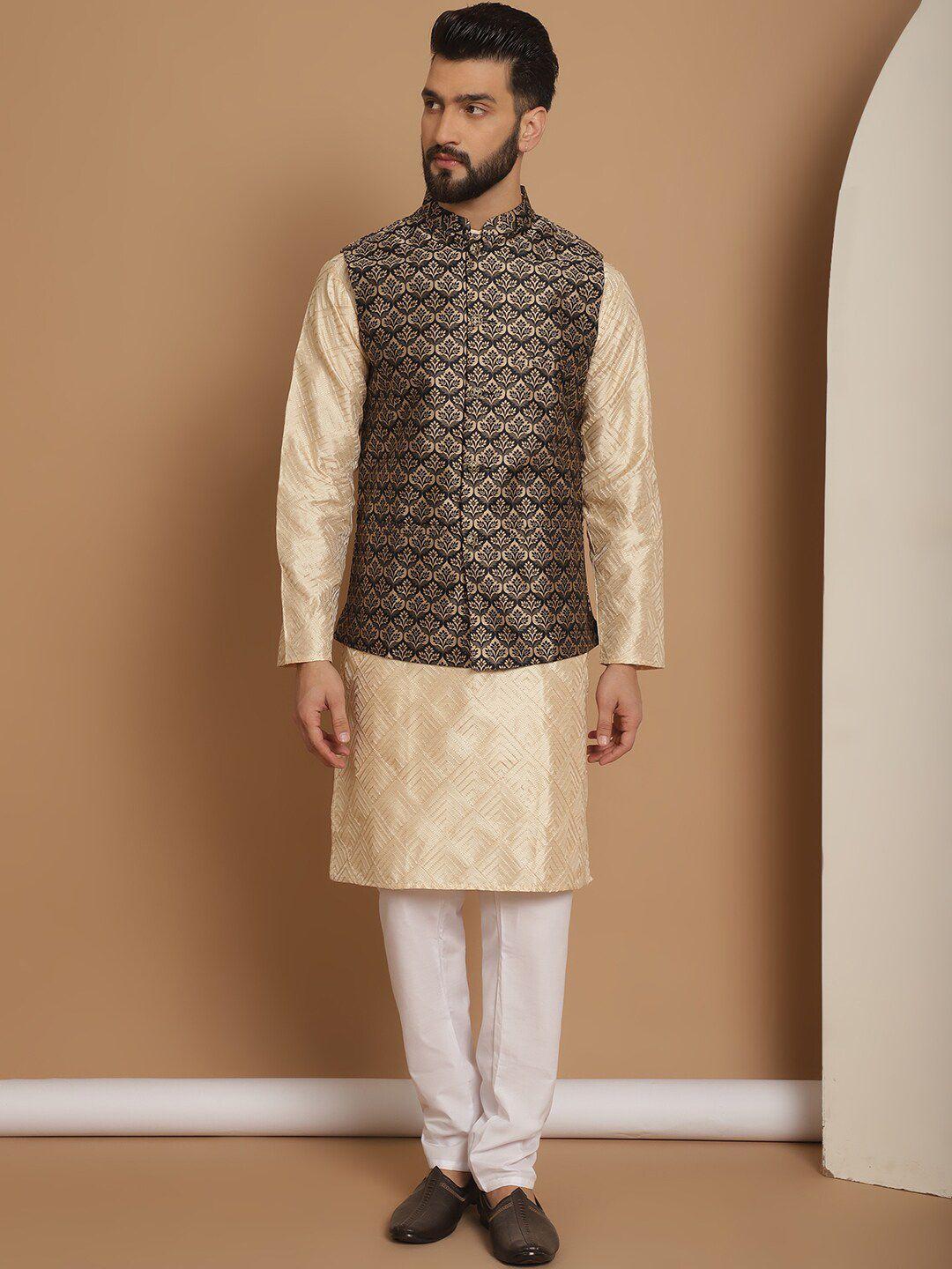 anouk-men-geometric-embroidered-thread-work-regular-kurta-with-churidar-&-nehru-jacket