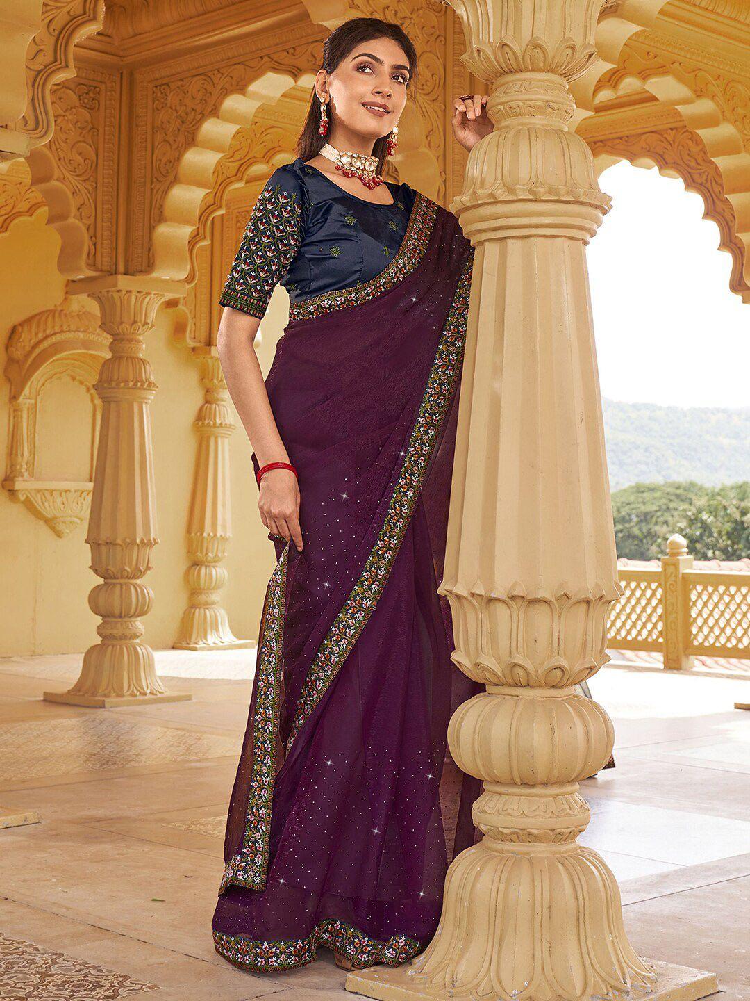 satrani-purple-&-blue-embellished-embroidered-saree