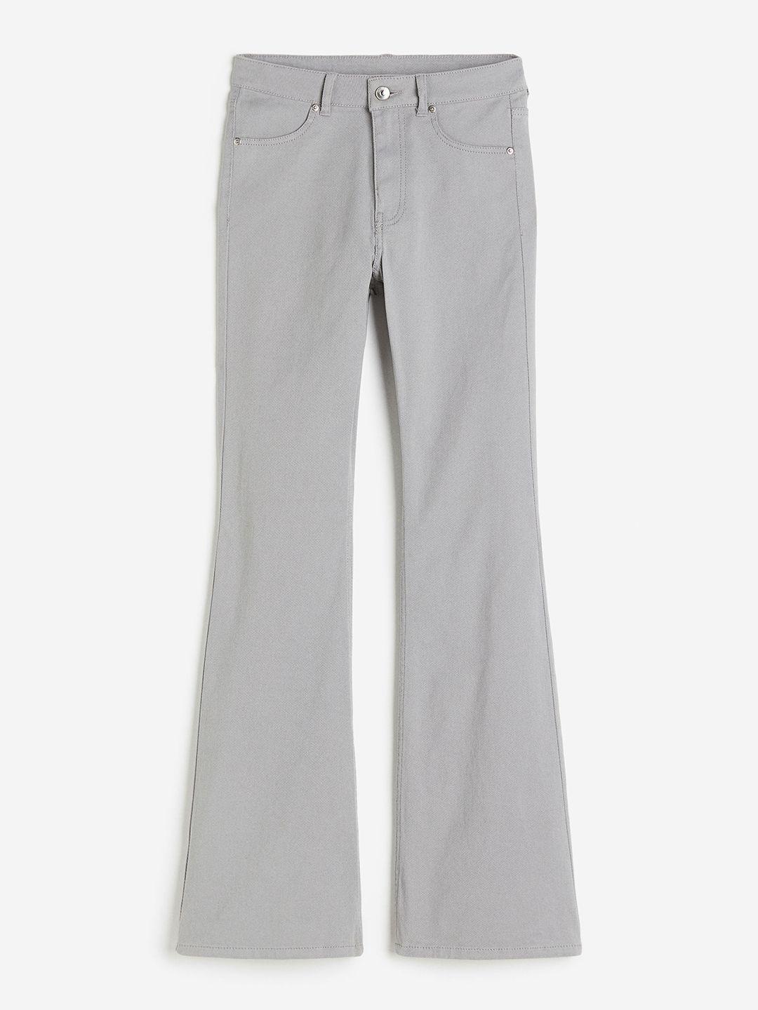 H&M Women Flared Twill Trousers