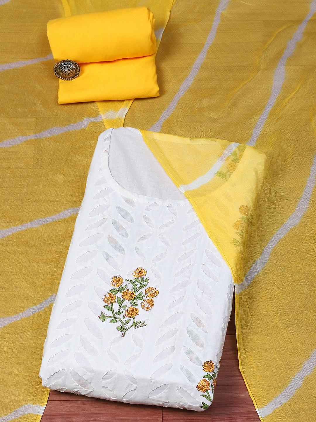 Biba Printed Cotton Unstitched Dress Material