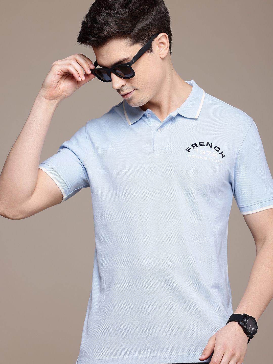 French Connection Polo Collar Pure Cotton T-shirt