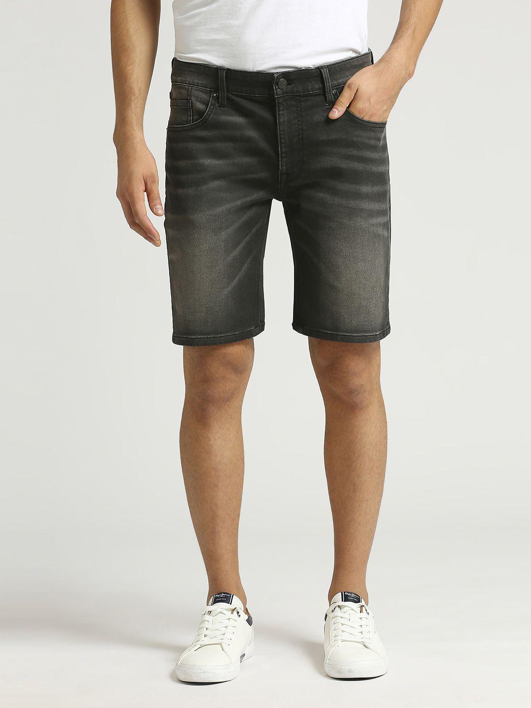 pepe-jeans-men-mid-rise-washed-denim-shorts