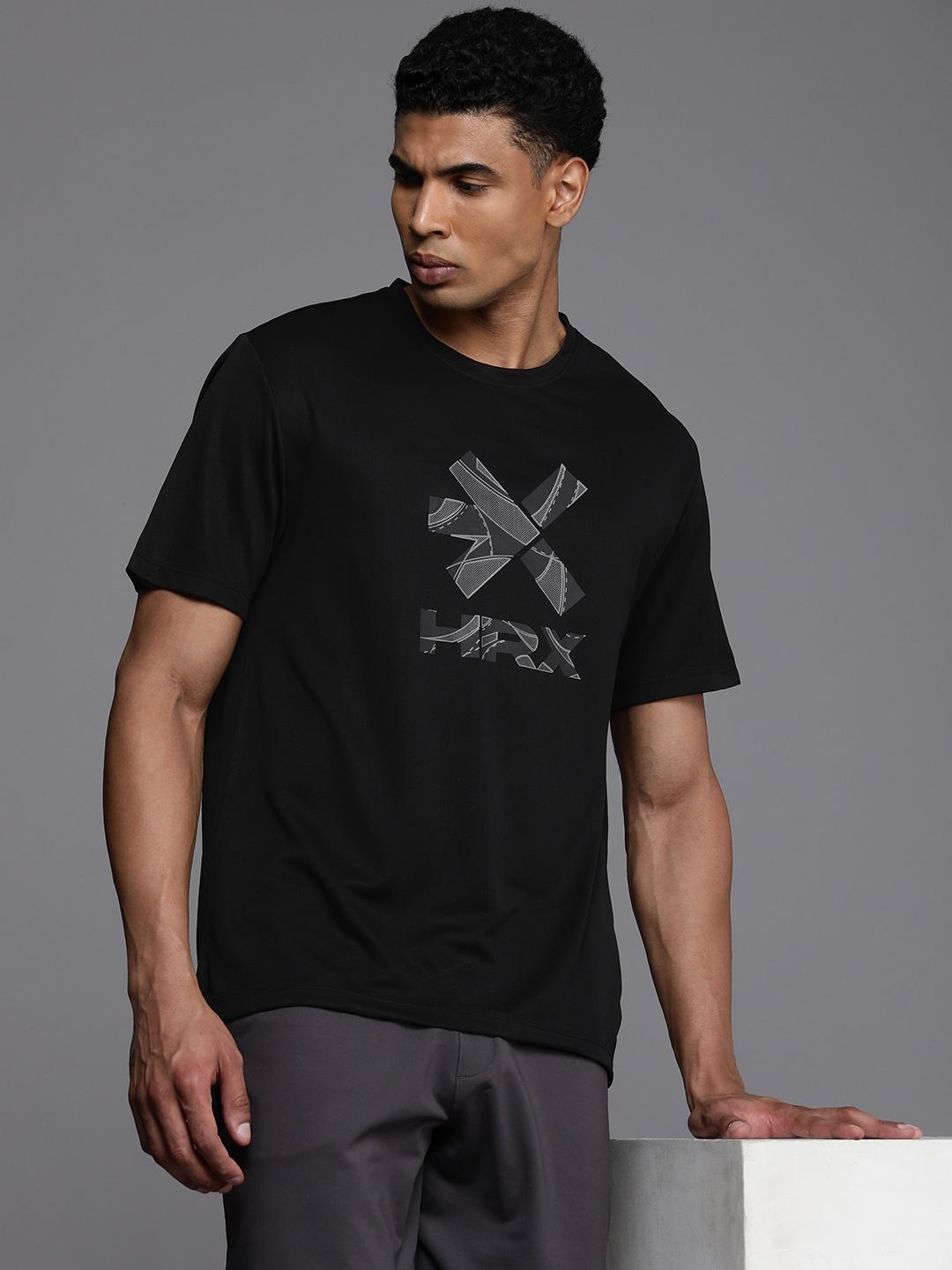HRX by Hrithik Roshan Brand Logo Printed Rapid- Dry Training T-shirt