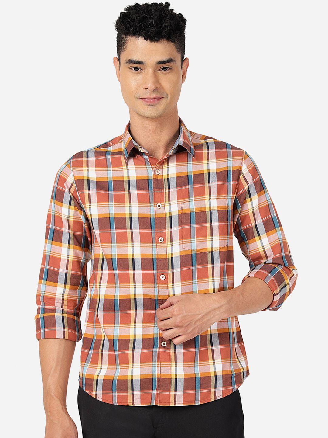 greenfibre-slim-fit-tartan-checked-pure-cotton-casual-shirt