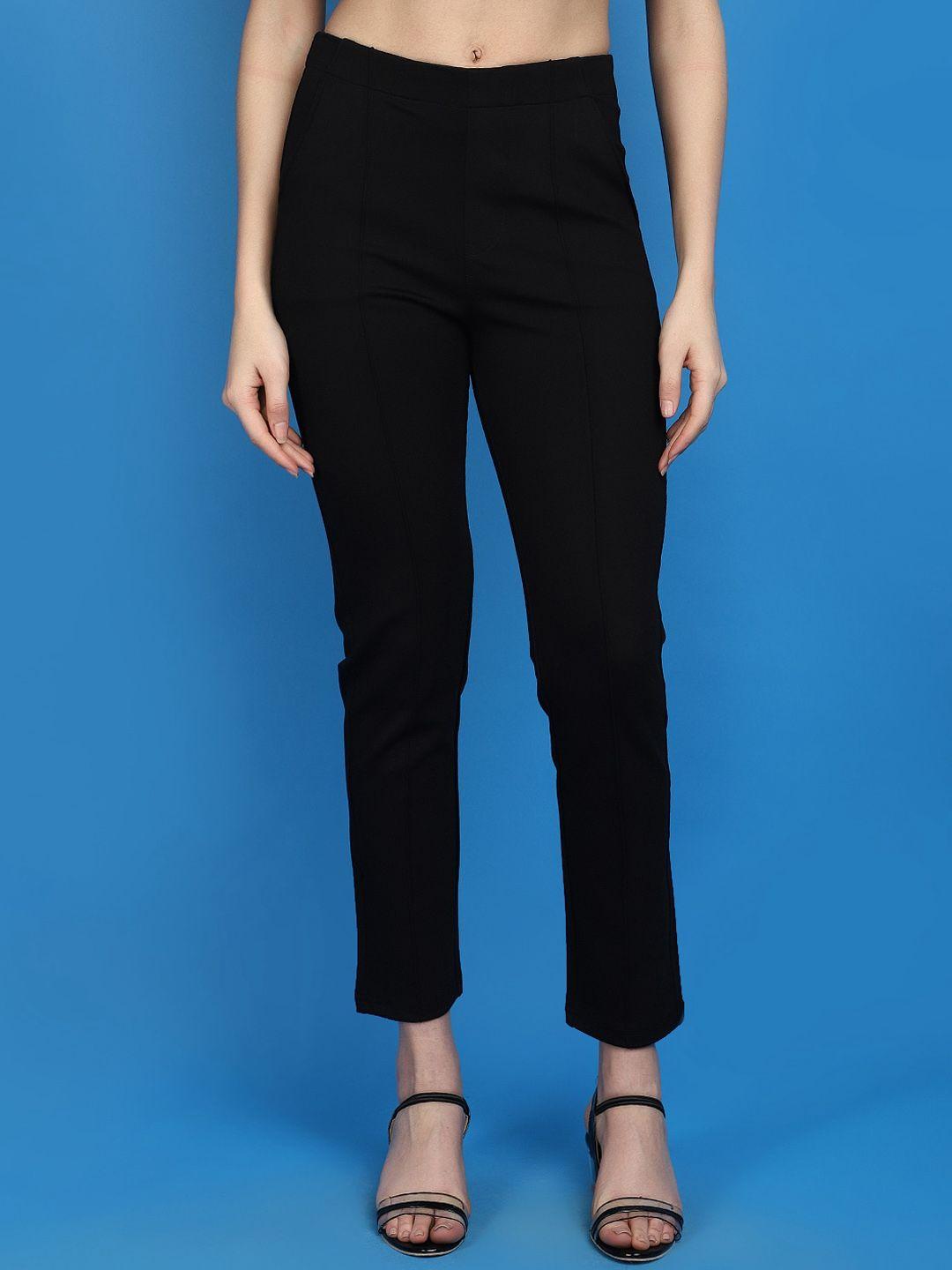 V-Mart Women Mid-Rise Cotton Regular Trousers