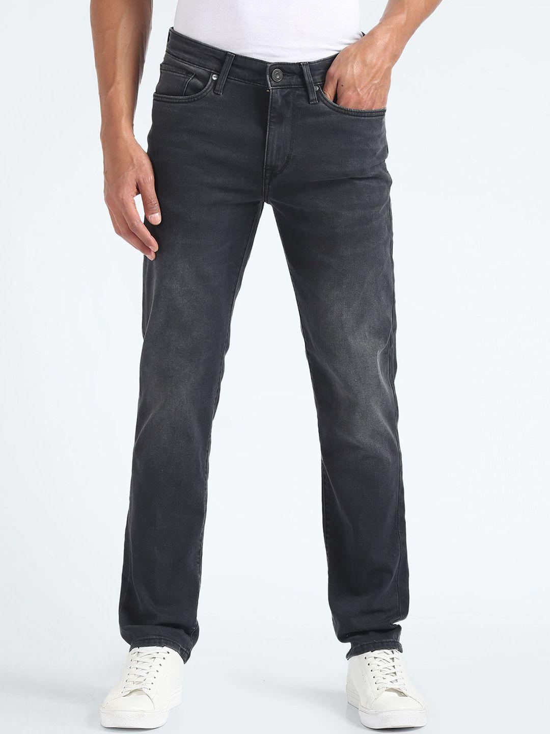 Flying Machine Men Straight Fit Light Fade Stretchable Jeans