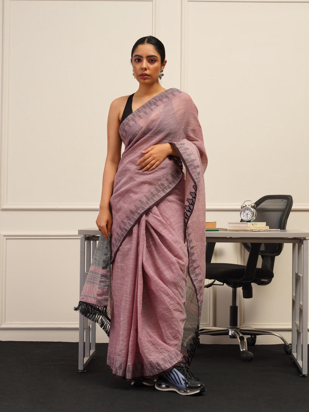 tikhi-imli-woven-design-cotton-saree