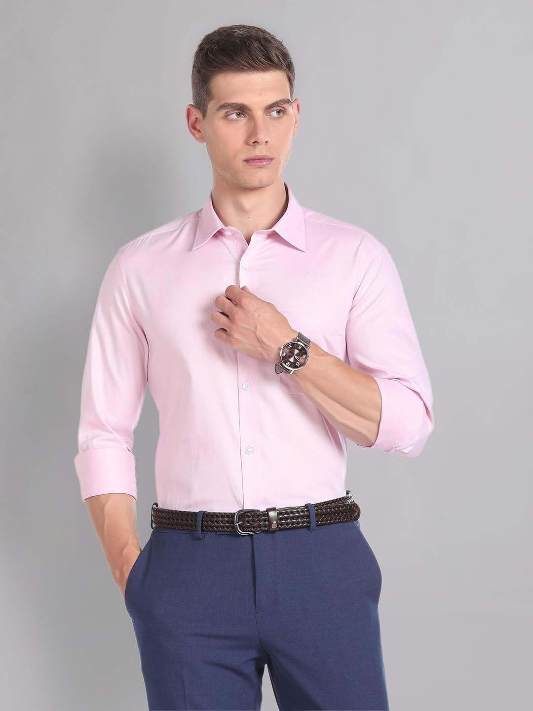 AD By Arvind Classic Regular Fit Cotton Formal Shirt