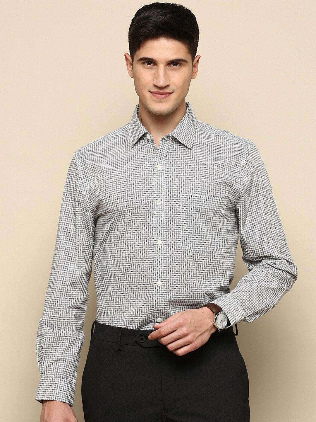 invictus-spread-collar-slim-fit-micro-checks-printed-cotton-formal-shirt