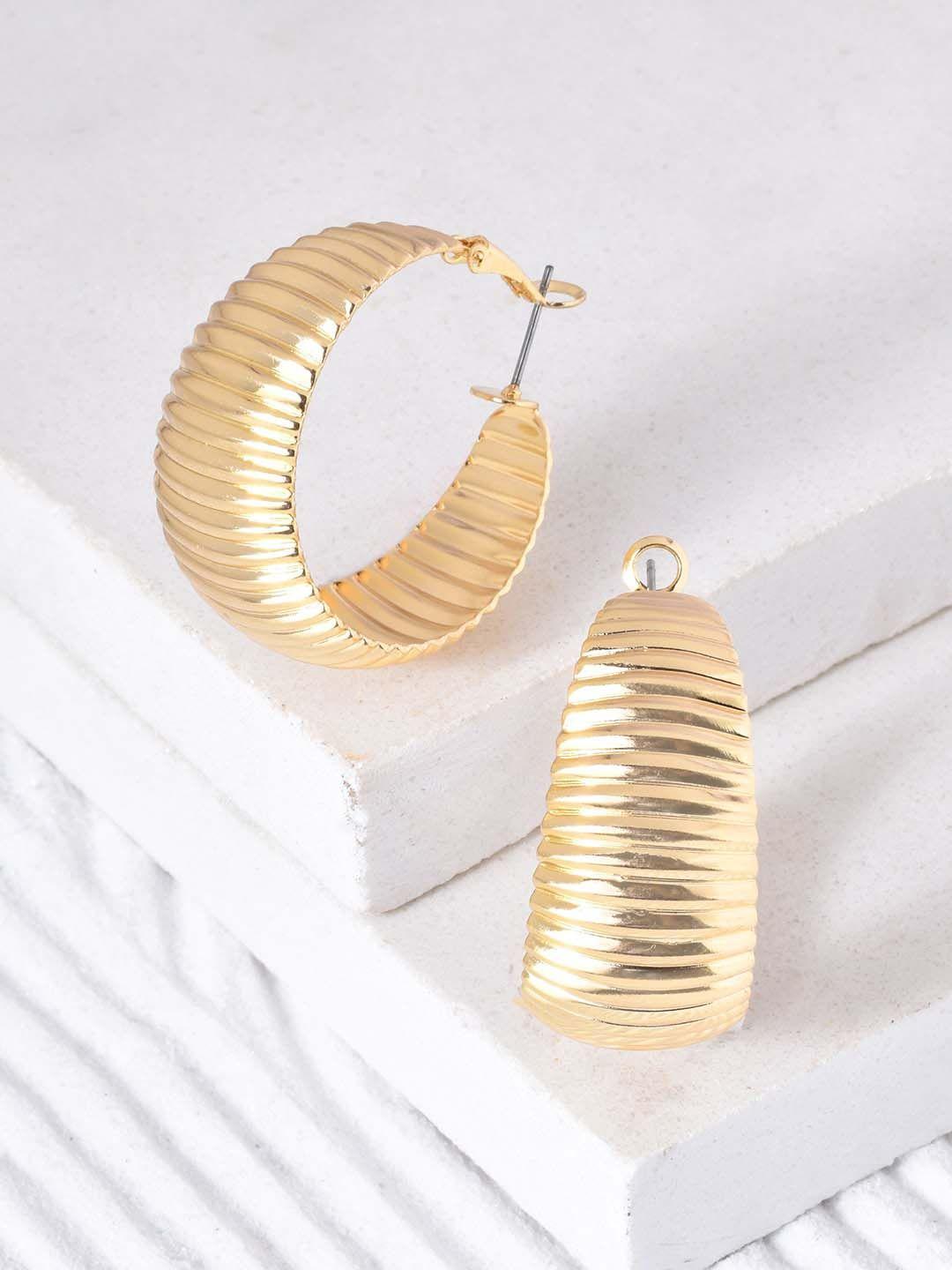 JOKER & WITCH Gold Plated Hoop Earrings