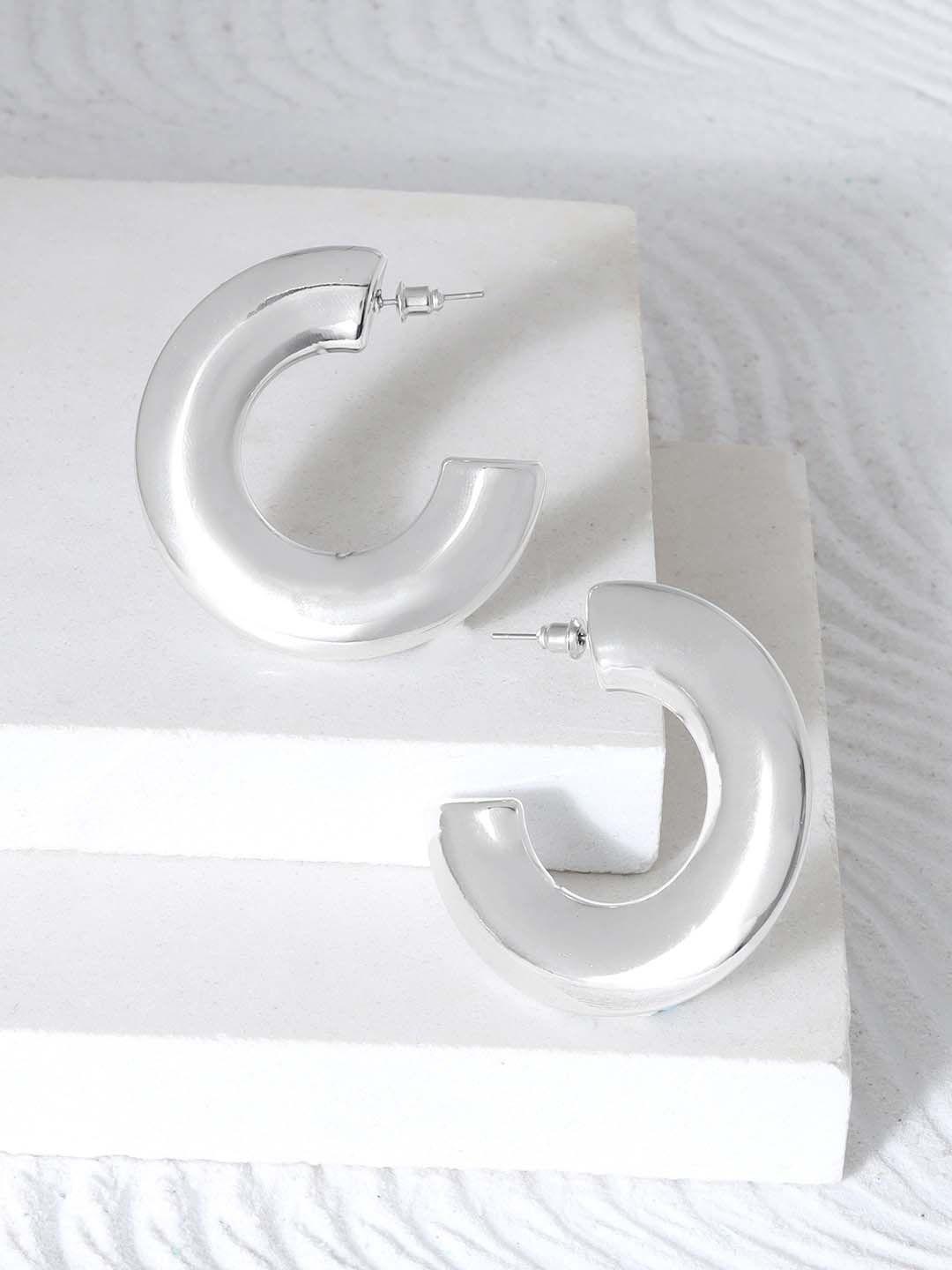 JOKER & WITCH Silver-Plated Hoop Earrings
