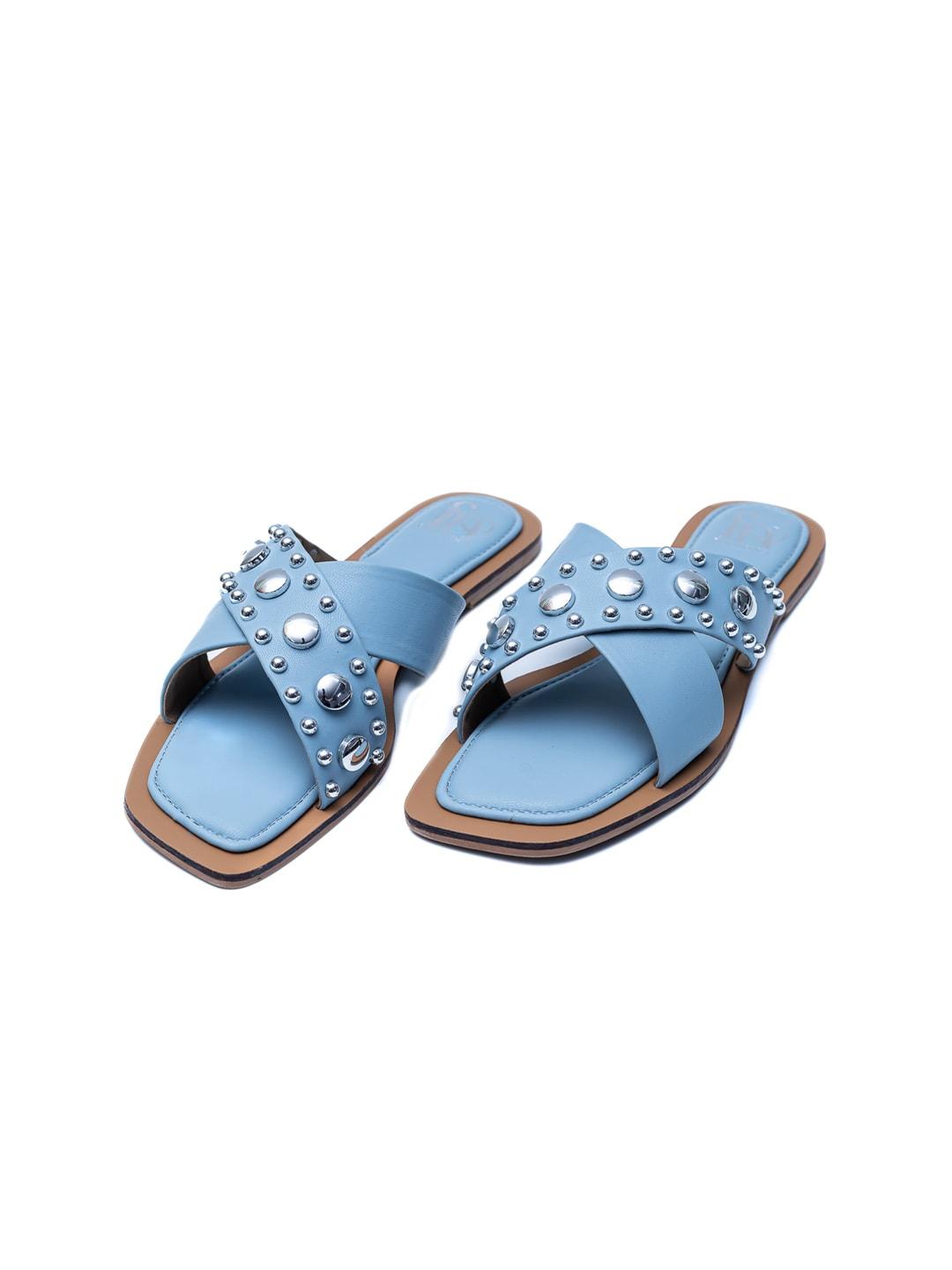 Dapper Feet-Fancy Nancy Embellished Open Toe Flats