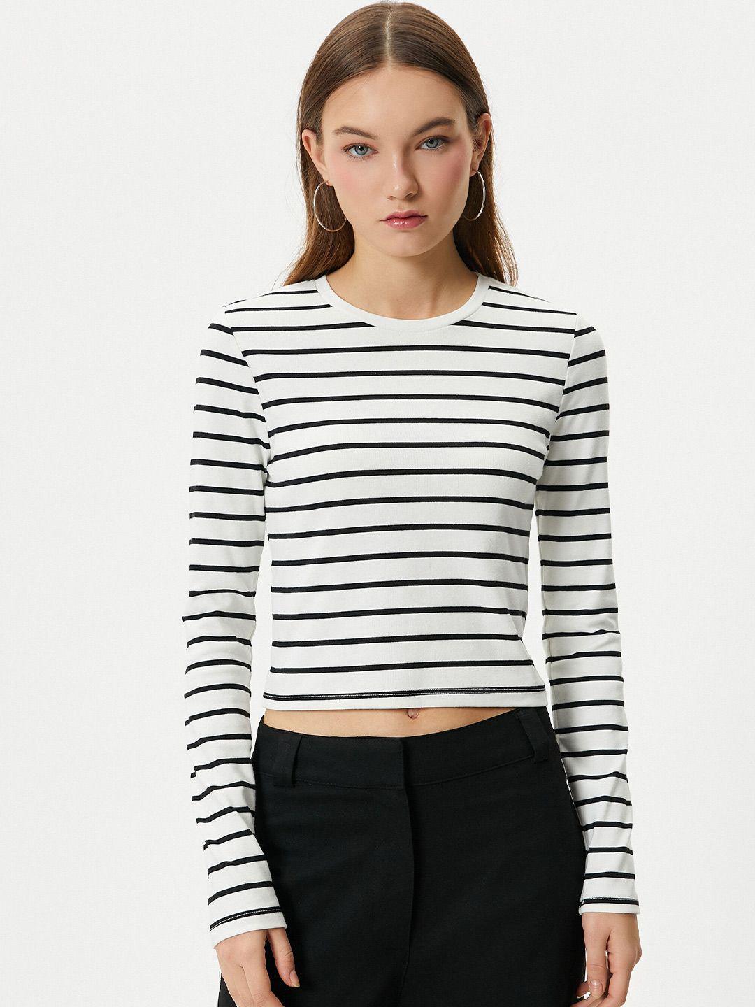 koton-striped-casual-t-shirt