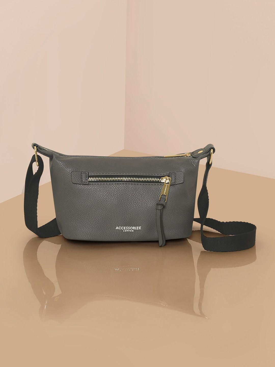 ACCESSORIZE LONDON PU Structured Shoulder Bag with Tasselled