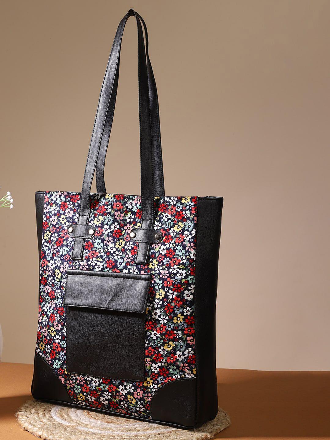 deebaco-floral-printed-structured-cotton-shoulder-bag