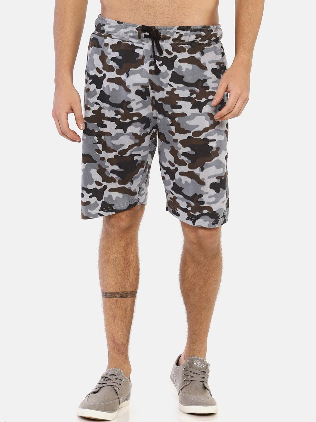 Masculino Latino Men Camouflage Printed Cotton Shorts