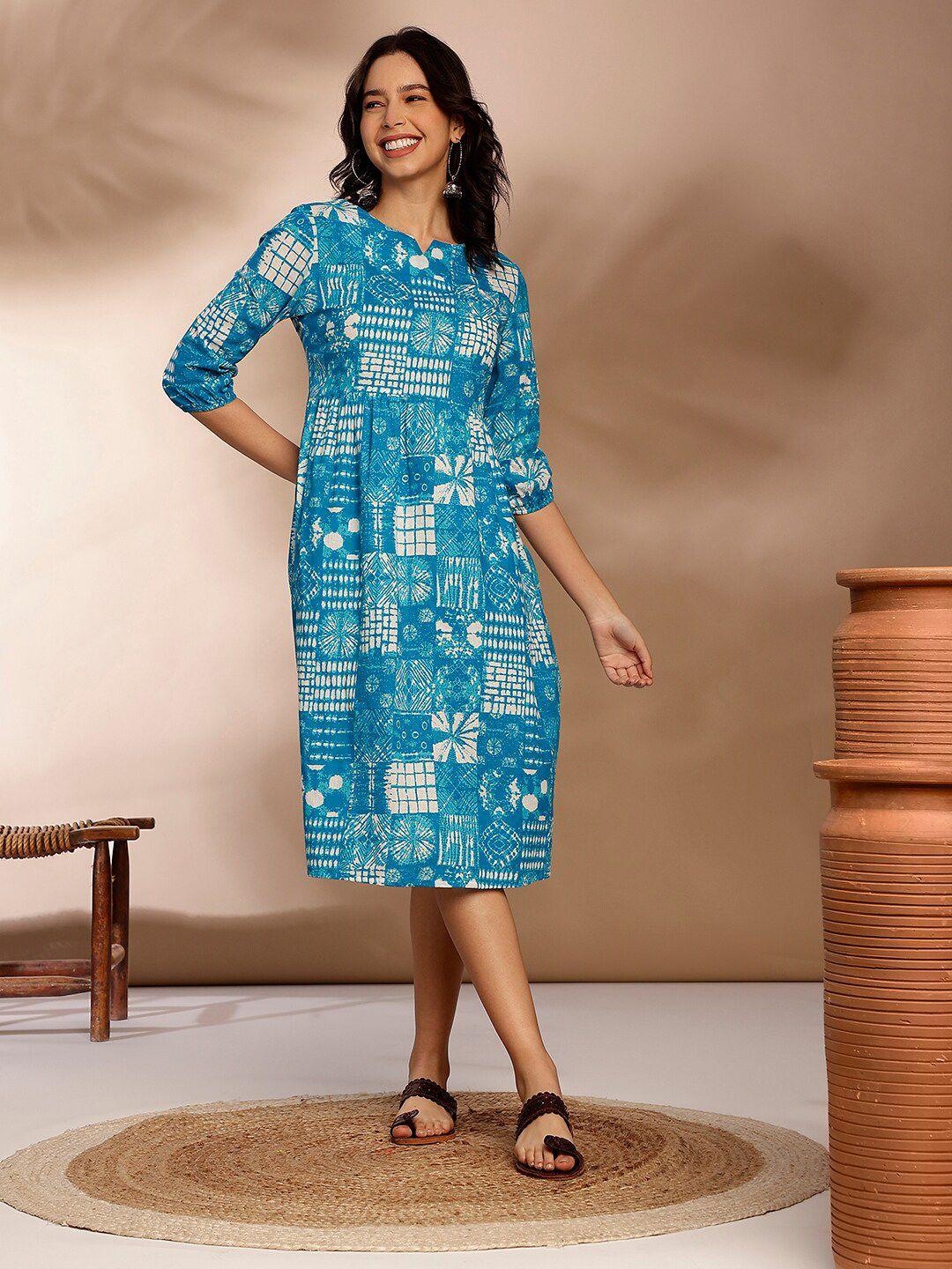 anouk-print-a-line-dress