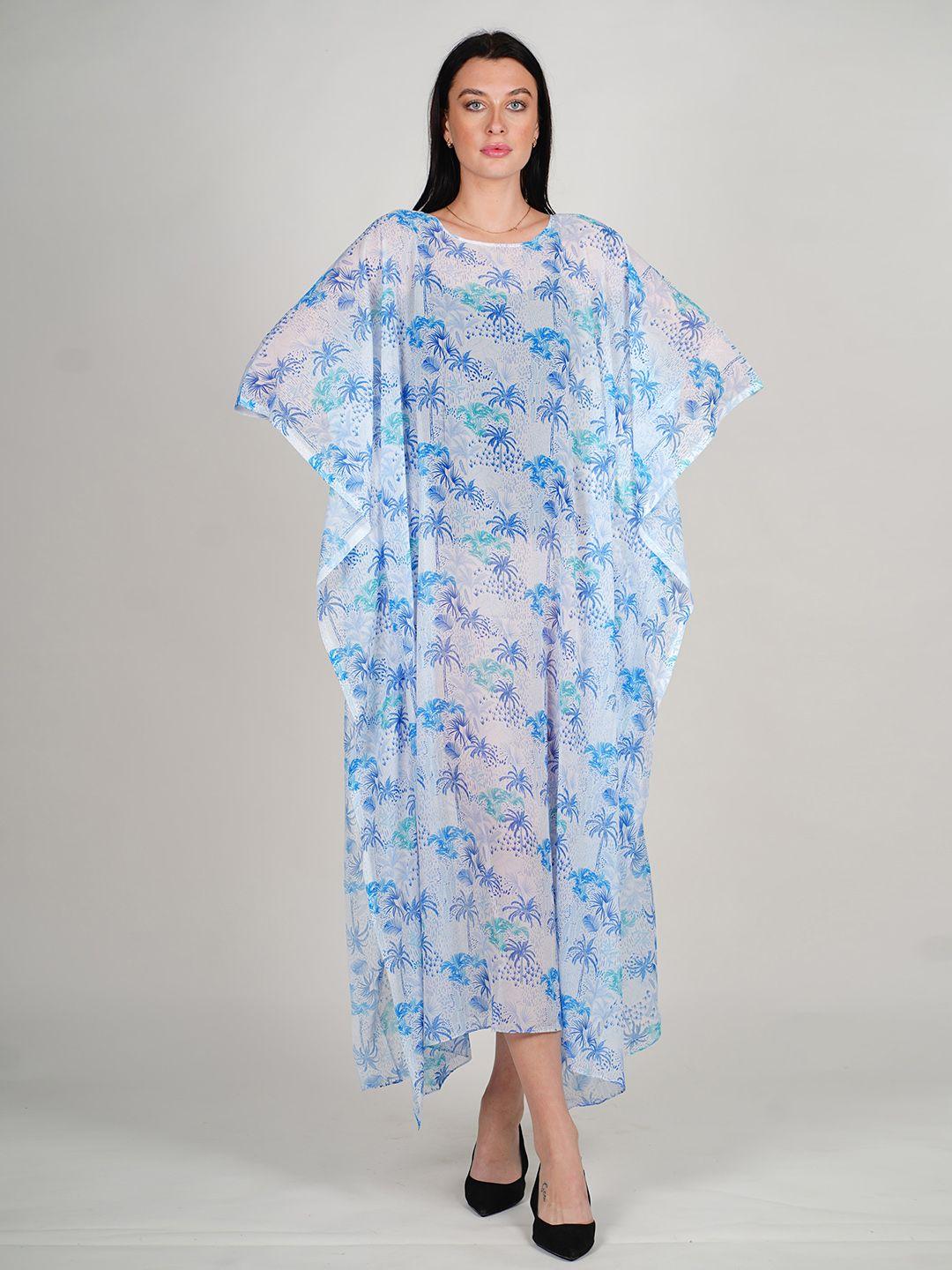 rajoria-instyle-floral-print-cape-sleeve-georgette-kaftan-maxi-dress