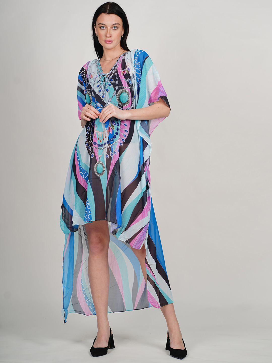rajoria-instyle-print-kimono-sleeve-georgette-kaftan-midi-dress