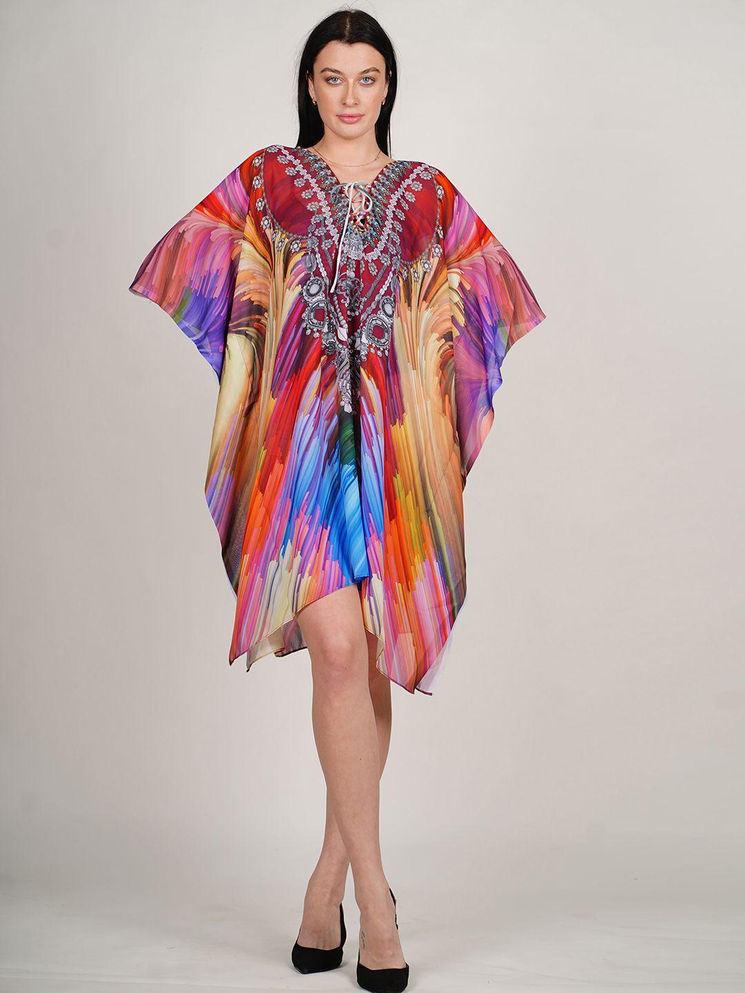 rajoria-instyle-dyed-kimono-sleeve-georgette-kaftan-dress