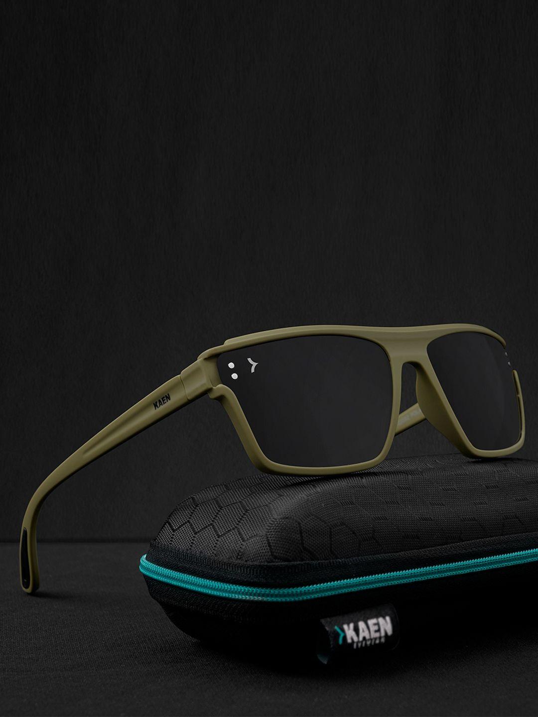 Eyewearlabs Unisex Rectangle Sunglasses with Polarised Lens ELKASKnoxC2