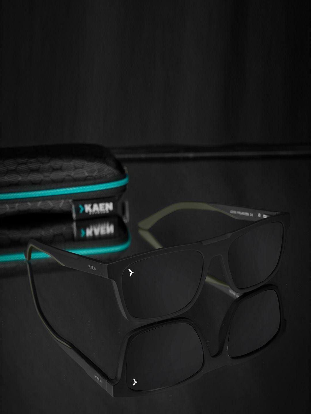 Eyewearlabs Unisex Rectangle Sunglasses with Polarised Lens ELKASKurtC2