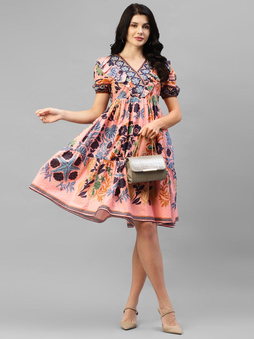 deebaco-floral-print-fit-&-flare-dress