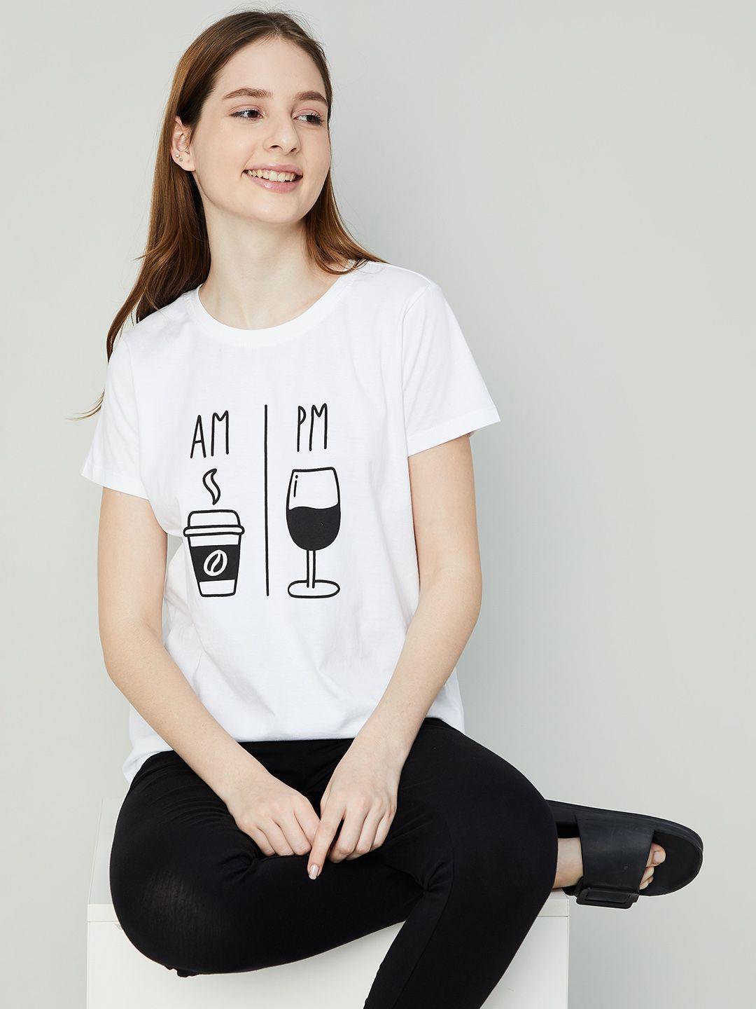 Ginger by Lifestyle Typography Printed Cotton T-shirt