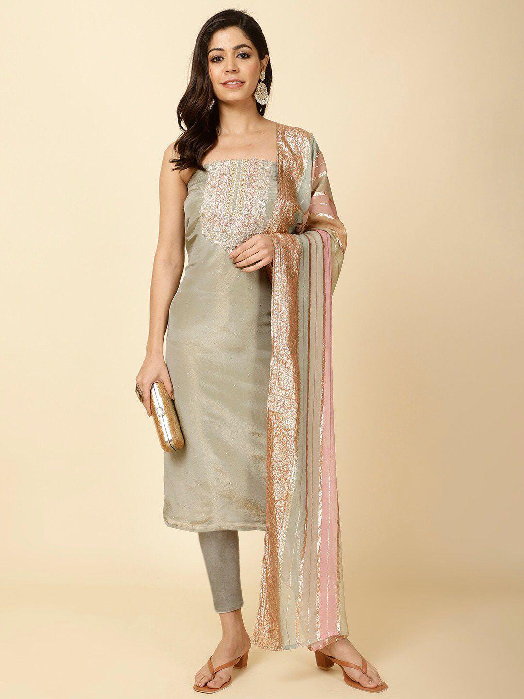 Meena Bazaar Unstitched Dress Material