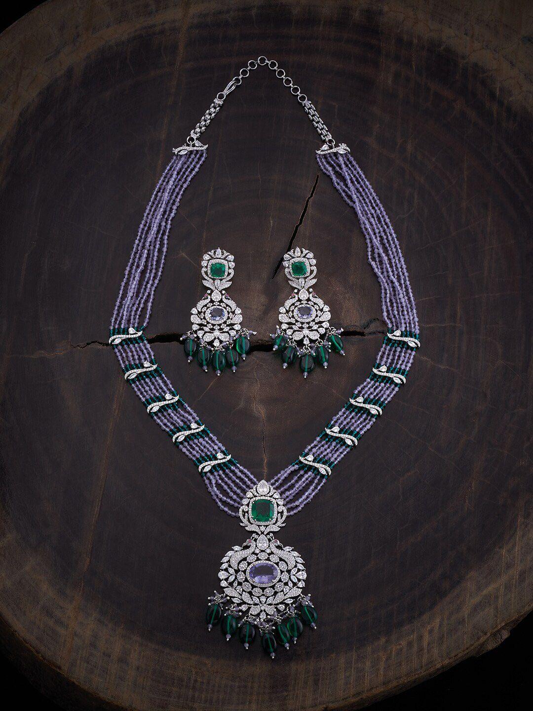 kushal's-fashion-jewellery-rhodium-plated-cz-studded-&-beaded-jewellery-set