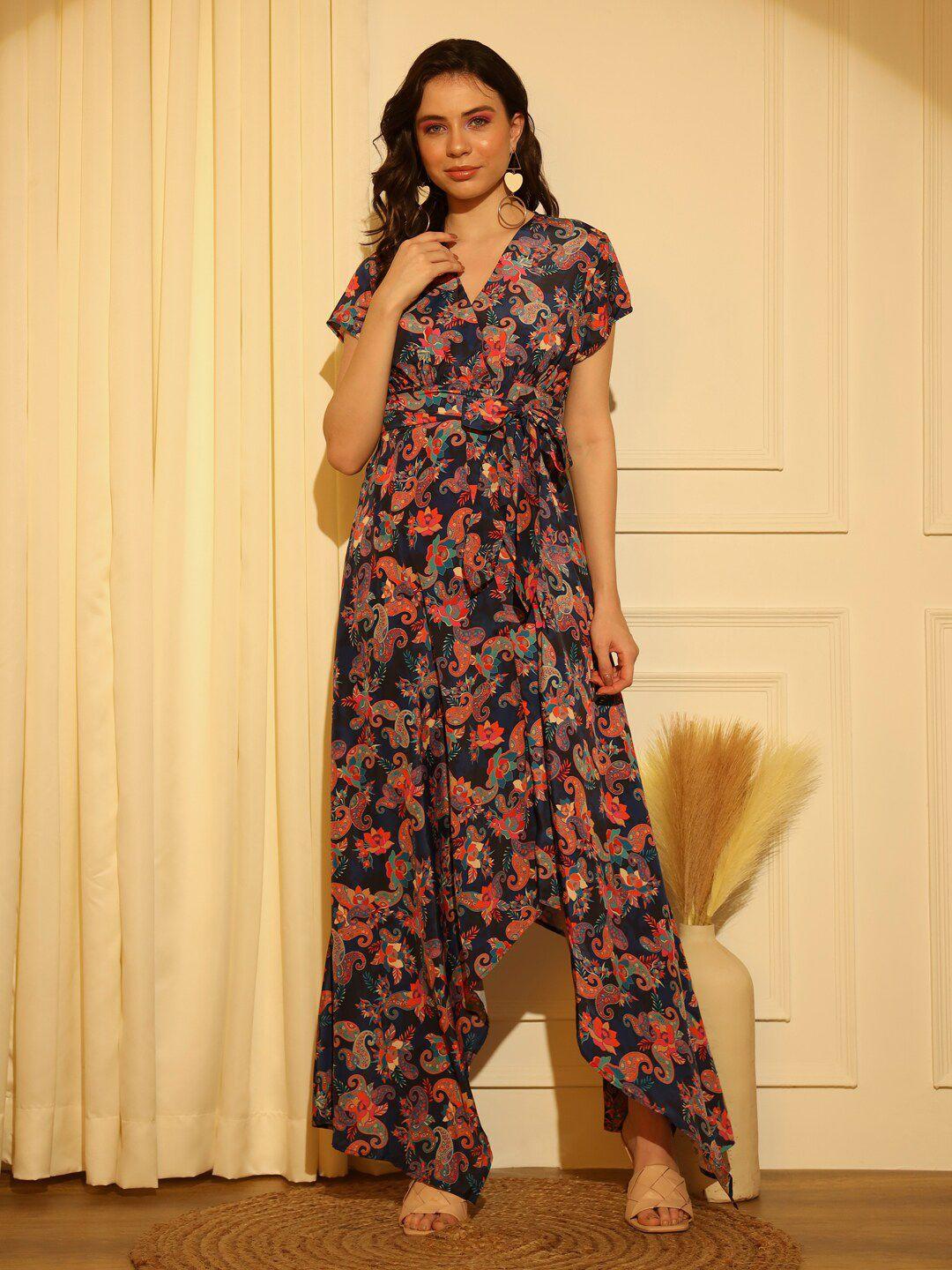 BELAVINE Floral Print Maxi Dress