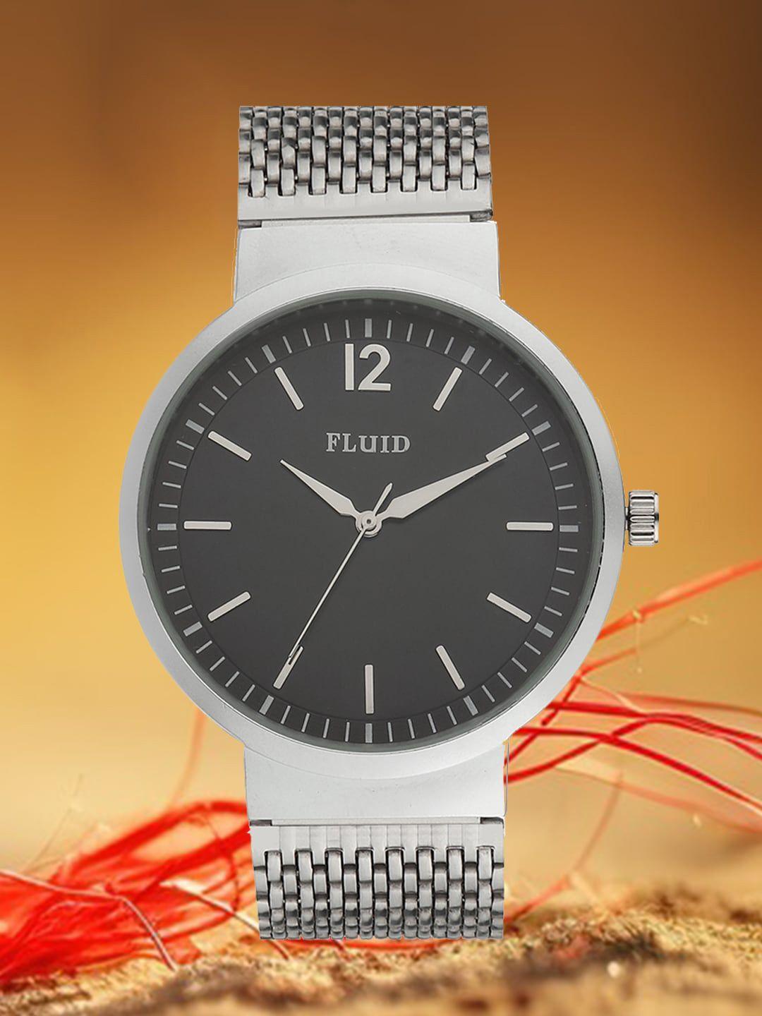 fluid-men-dial-&-metal-bracelet-style-straps-round-analogue-watch-flwatch24-805g-bk01