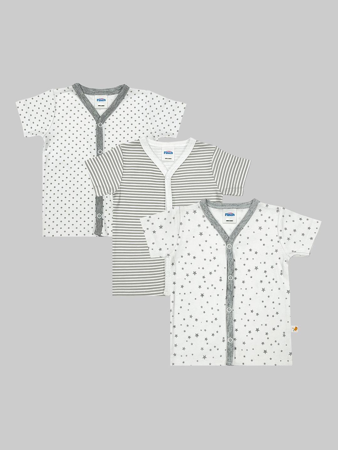 BAESD Infants Boys Pack of 3 Printed Pure Cotton Jablas LF0035 Grey Boys