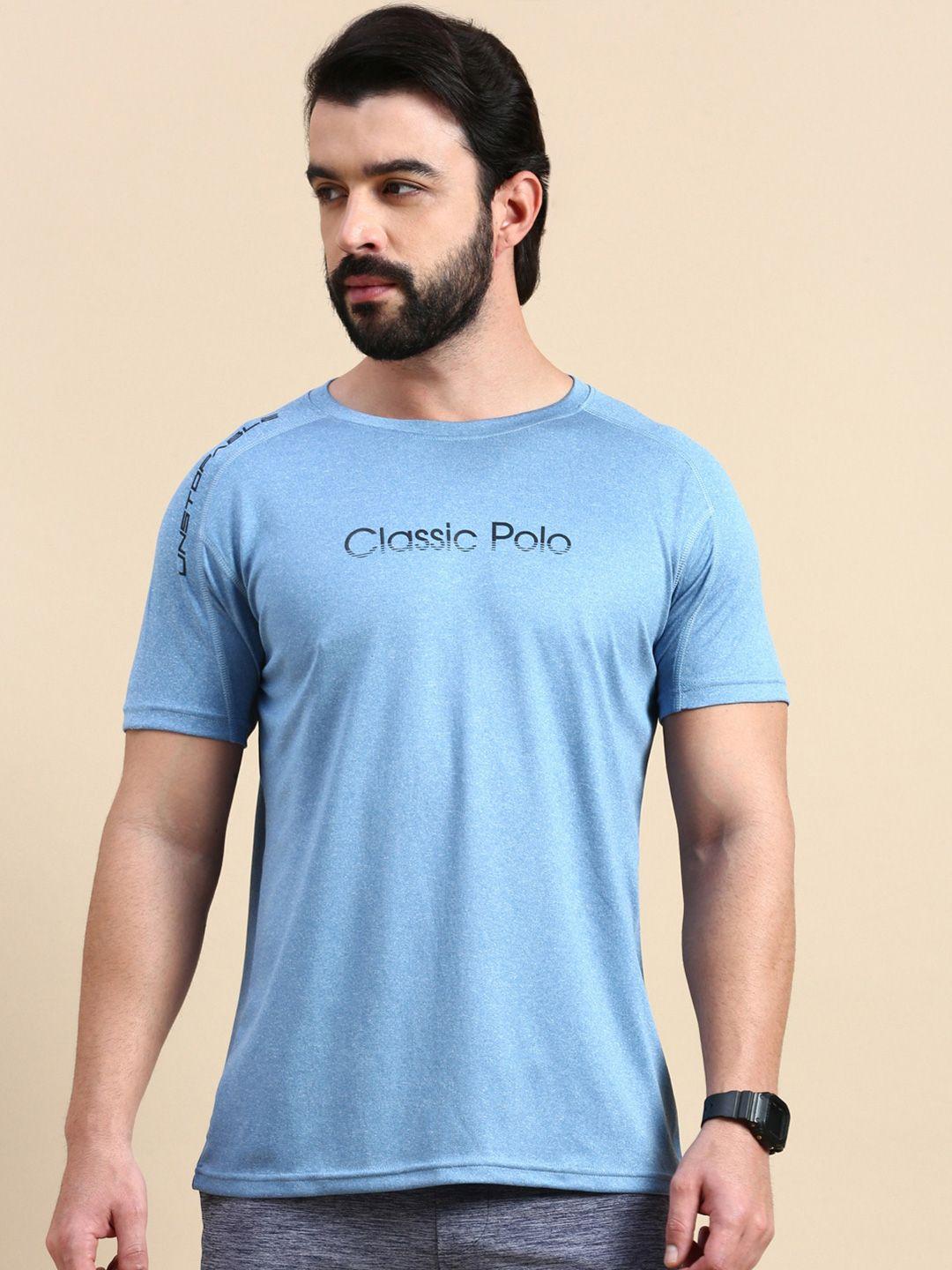 Classic Polo Typography Antimicrobial Raw Edge Slim Fit T-shirt