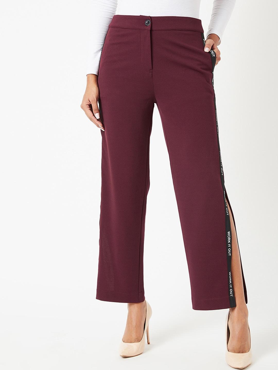The Roadster Lifestyle Co High Waist Slitted Trouser
