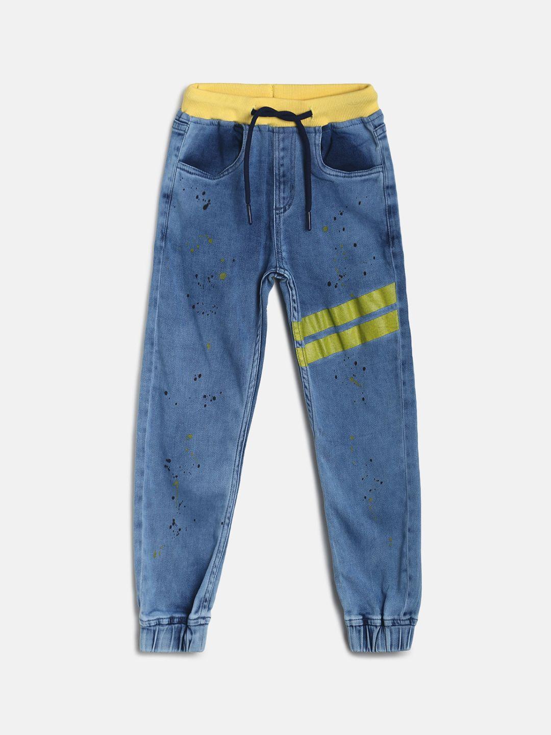 TALES & STORIES Boys Printed Slim Fit Joggers Trousers