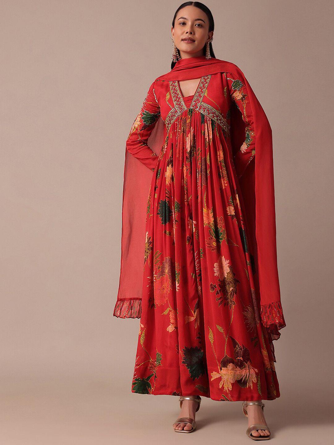 KALKI Fashion Embroidered Anarkali Ethnic Dress With Dupatta