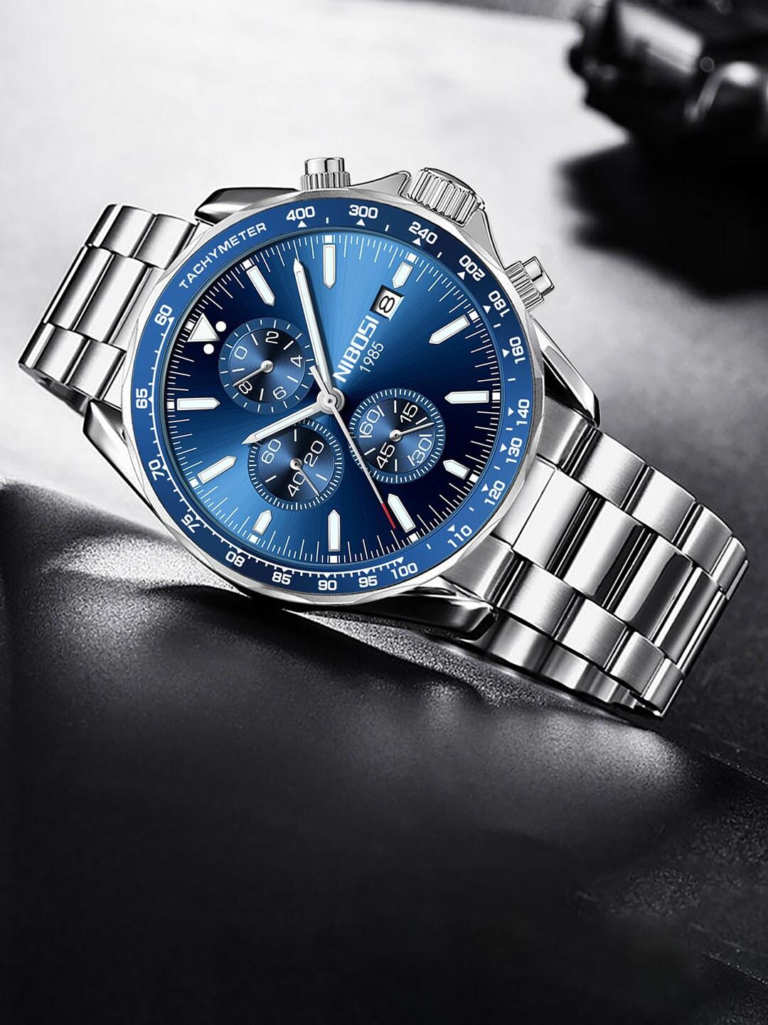 nibosi-men-embellished-dial-&-stainless-steel-bracelet-style-straps-analogue-watch-nb-2610-m-slvr-blu