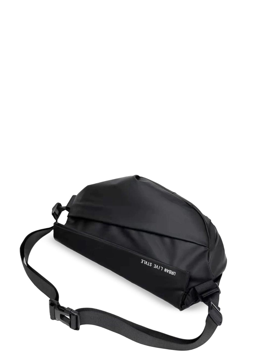 INKMILAN PU Structured Sling Bag with Bow Detail