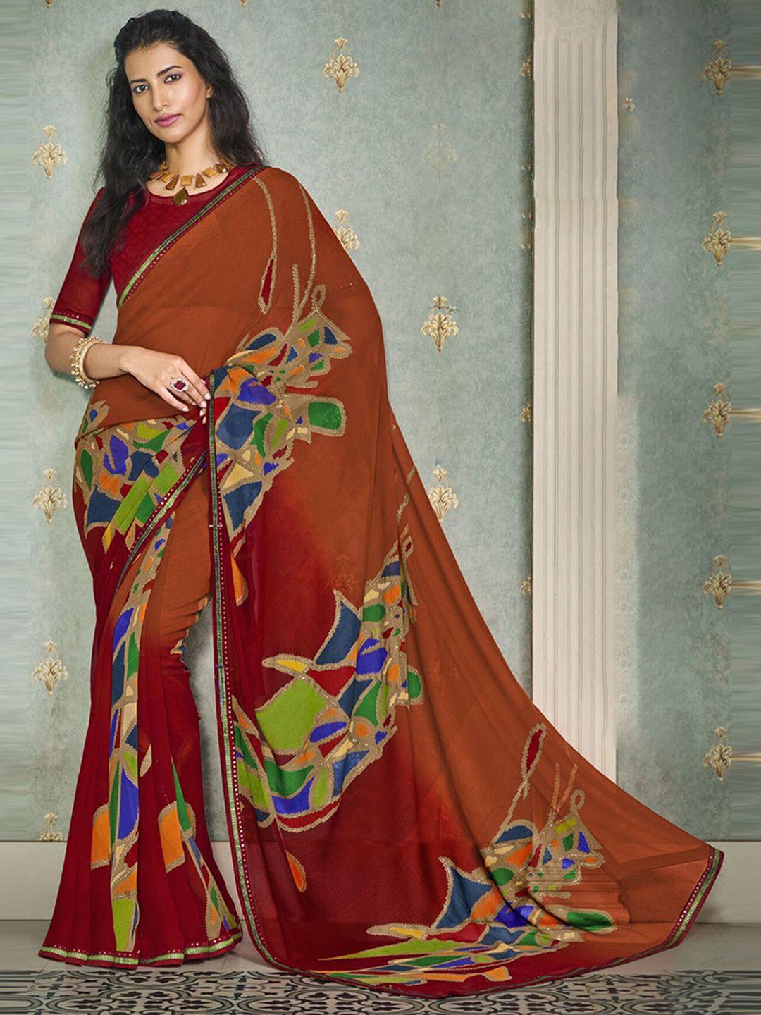 anouk-abstract-printed-embellished-saree