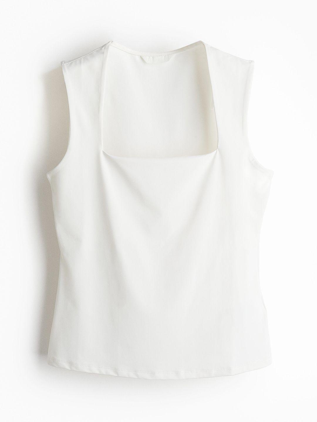H&M Women Square-Neck Jersey Top