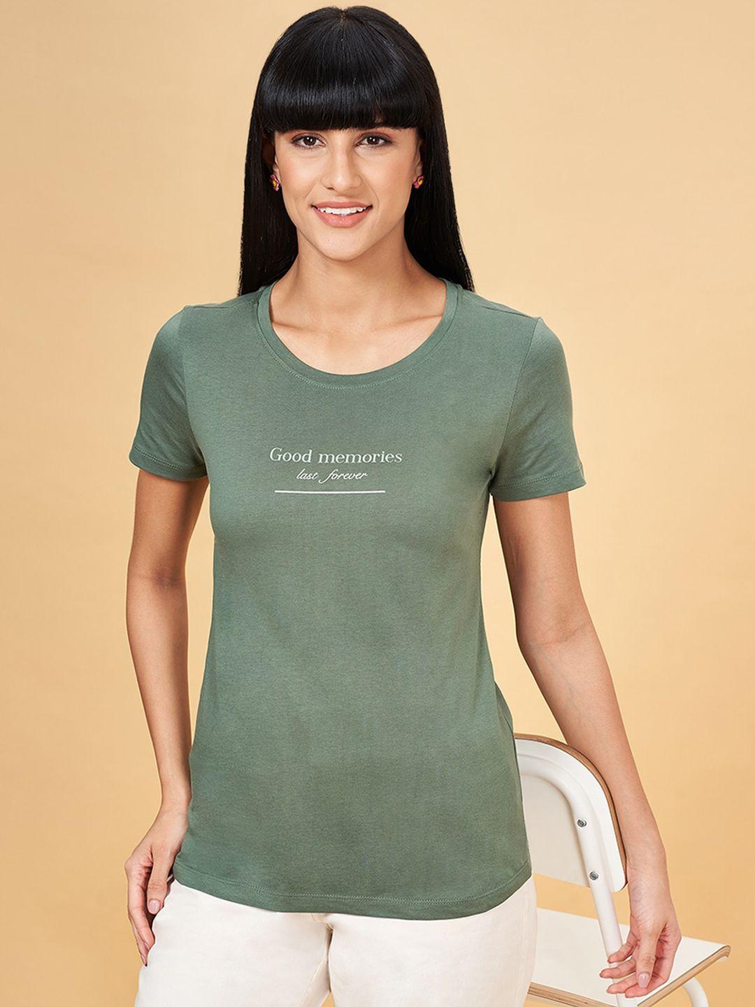 Honey by Pantaloons Typography Printed Round Neck Cotton T-shirt