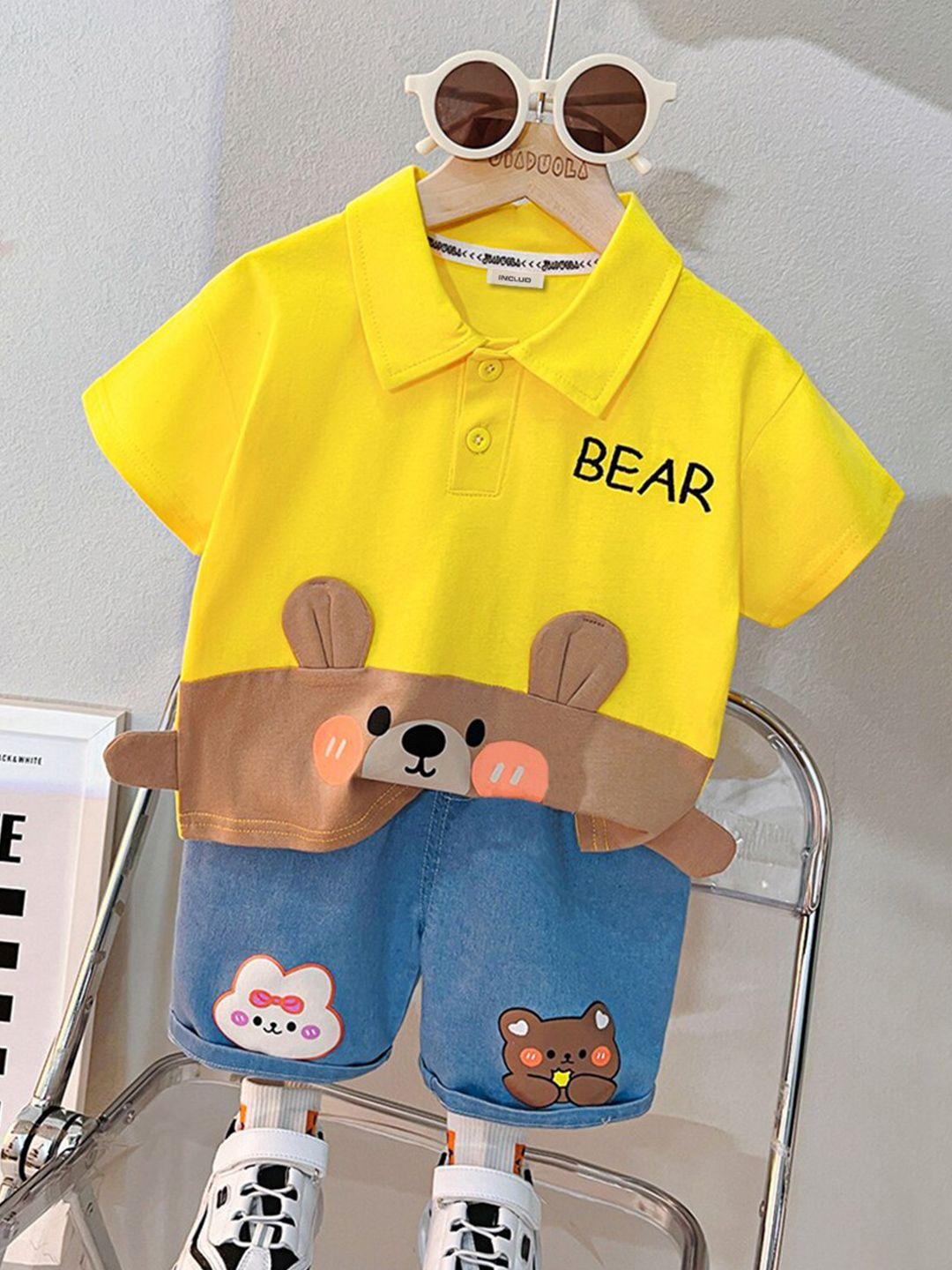 includ-boys-printed-polo-collar-t-shirt-with-shorts