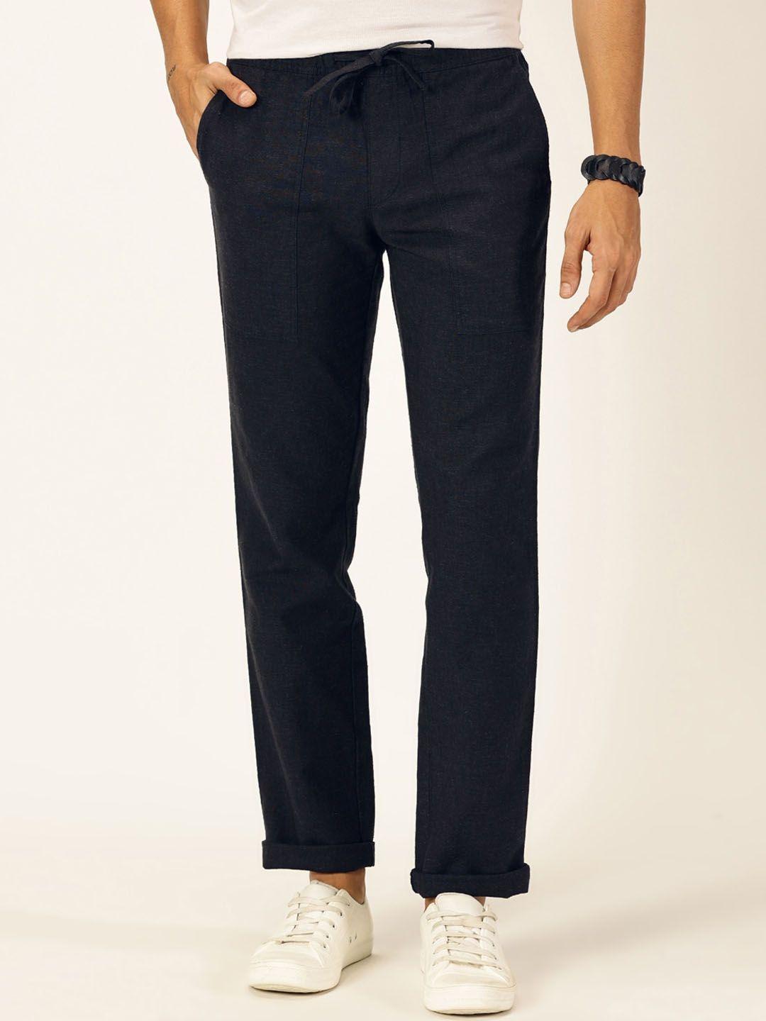 Thomas Scott Men Classic Cotton Linen Casual Trouser