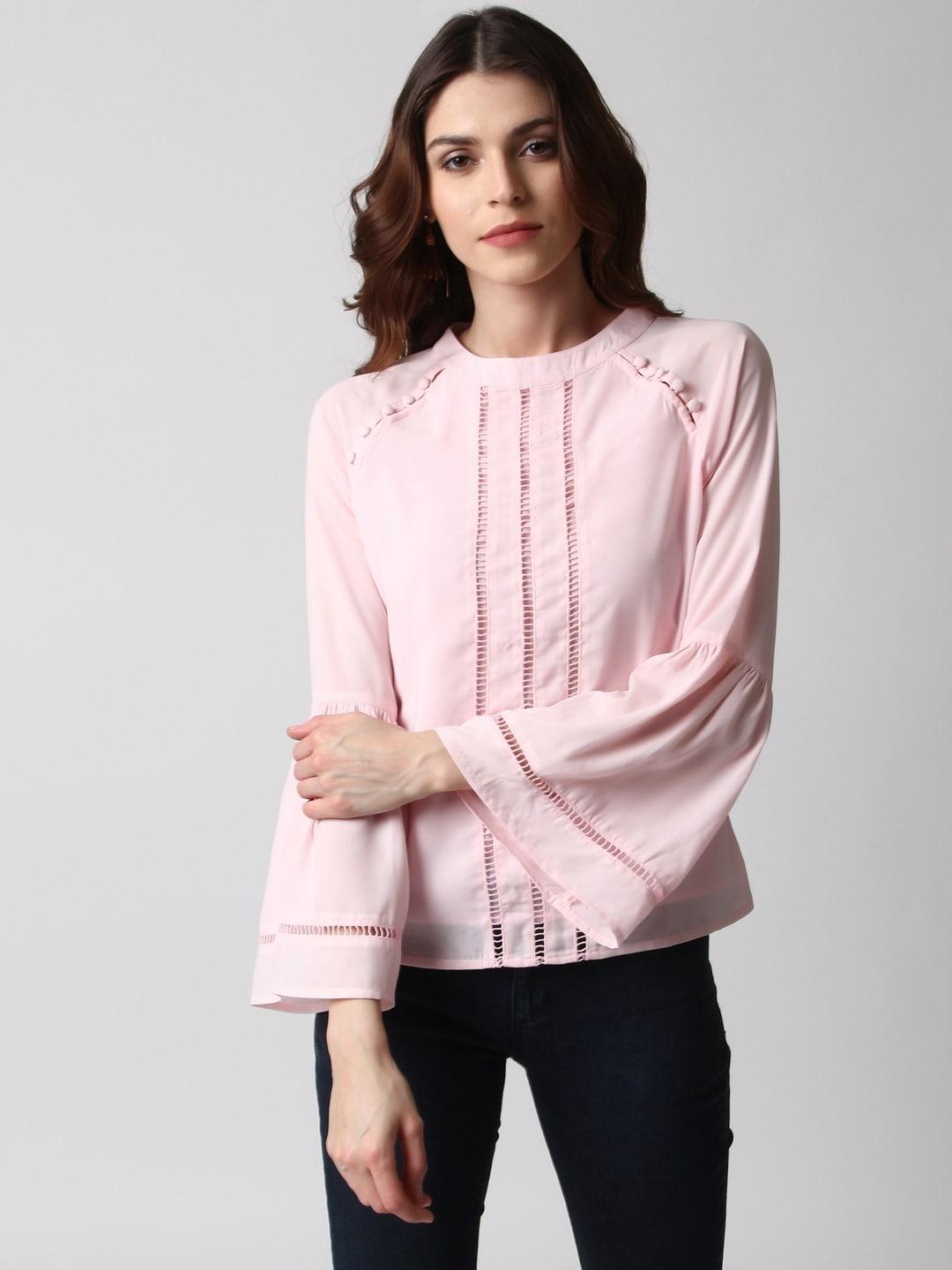 marie-claire-women-pink-solid-top