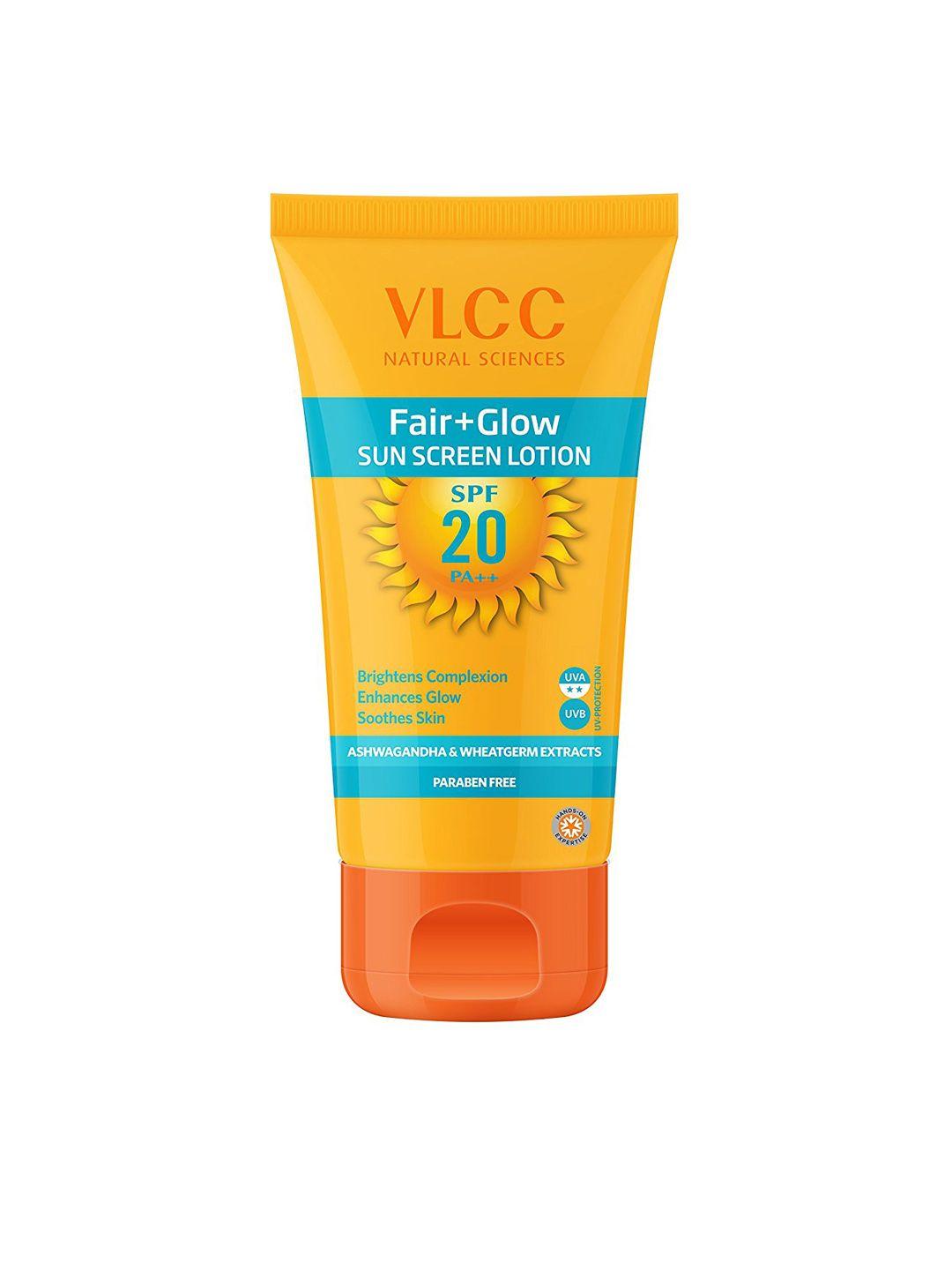VLCC  Unisex Fair+Glow SPF 20 PA++ Sunscreen Lotion 50 ml