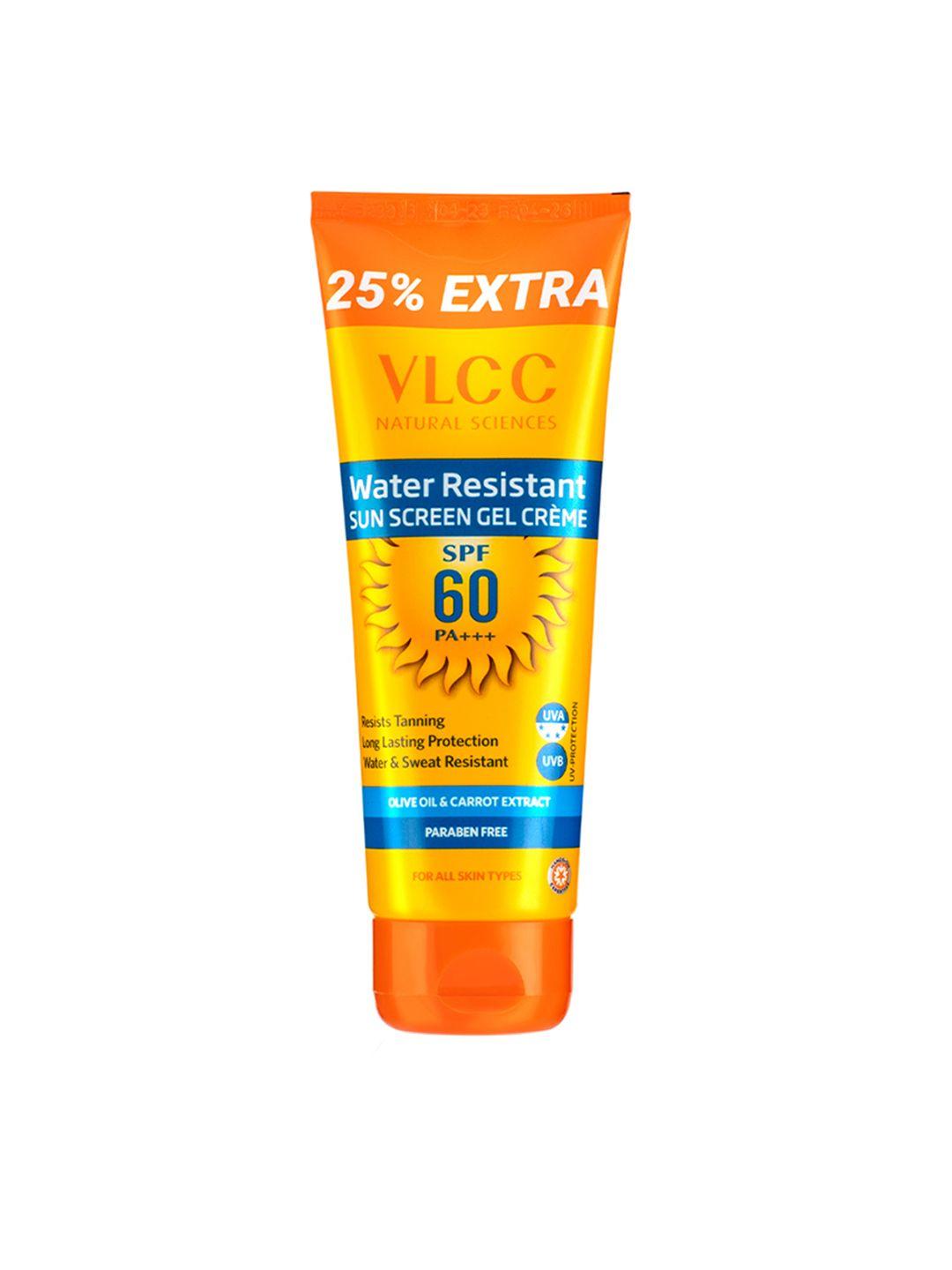 VLCC Water Resistant SPF 60 PA+++ Sunscreen Gel Cream - 100 g with 25 g Extra