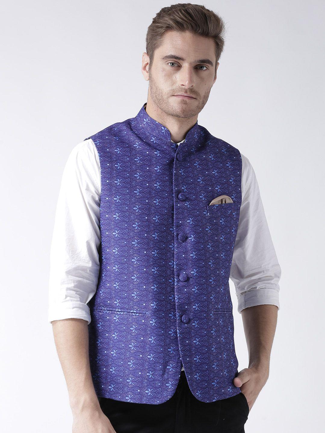 hangup-men-blue-woven-printed-nehru-jacket