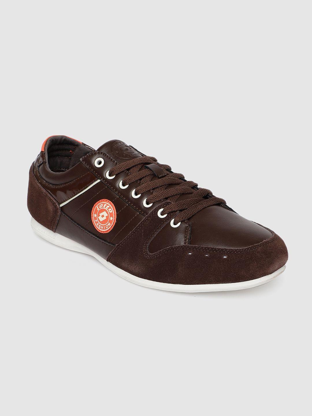 lotto-men-brown-solid-spiker-sneakers